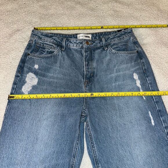 Fashion Nova Size 15 Perfect Timing Straight Leg Jeans Distressed NWT - Picture 5 of 7